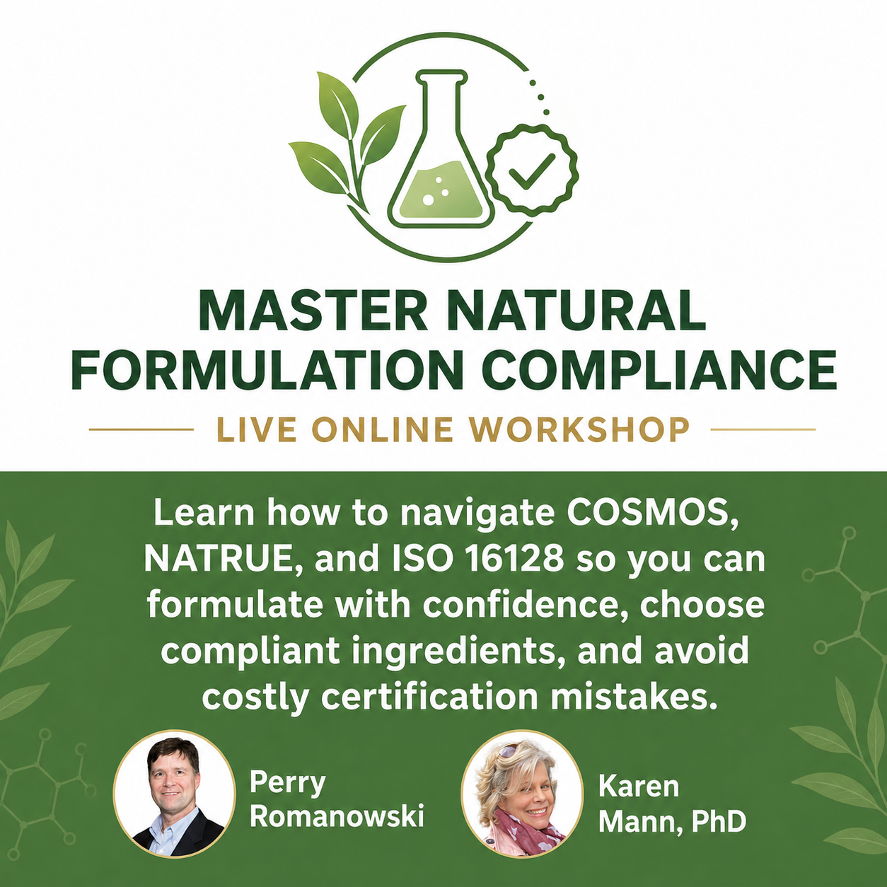 Natural Cosmetic Compliance Workshop