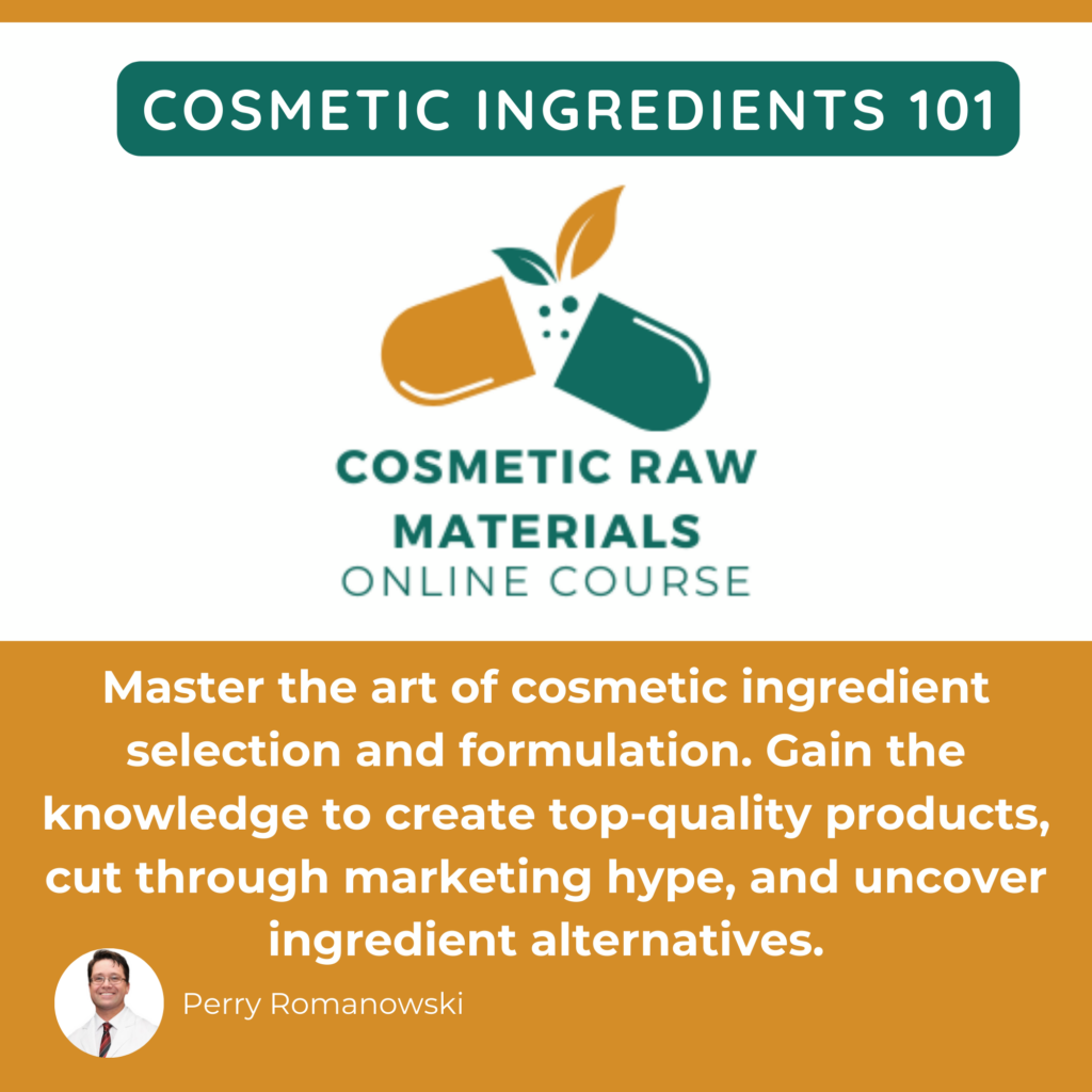 Cosmetic Raw Materials 101
